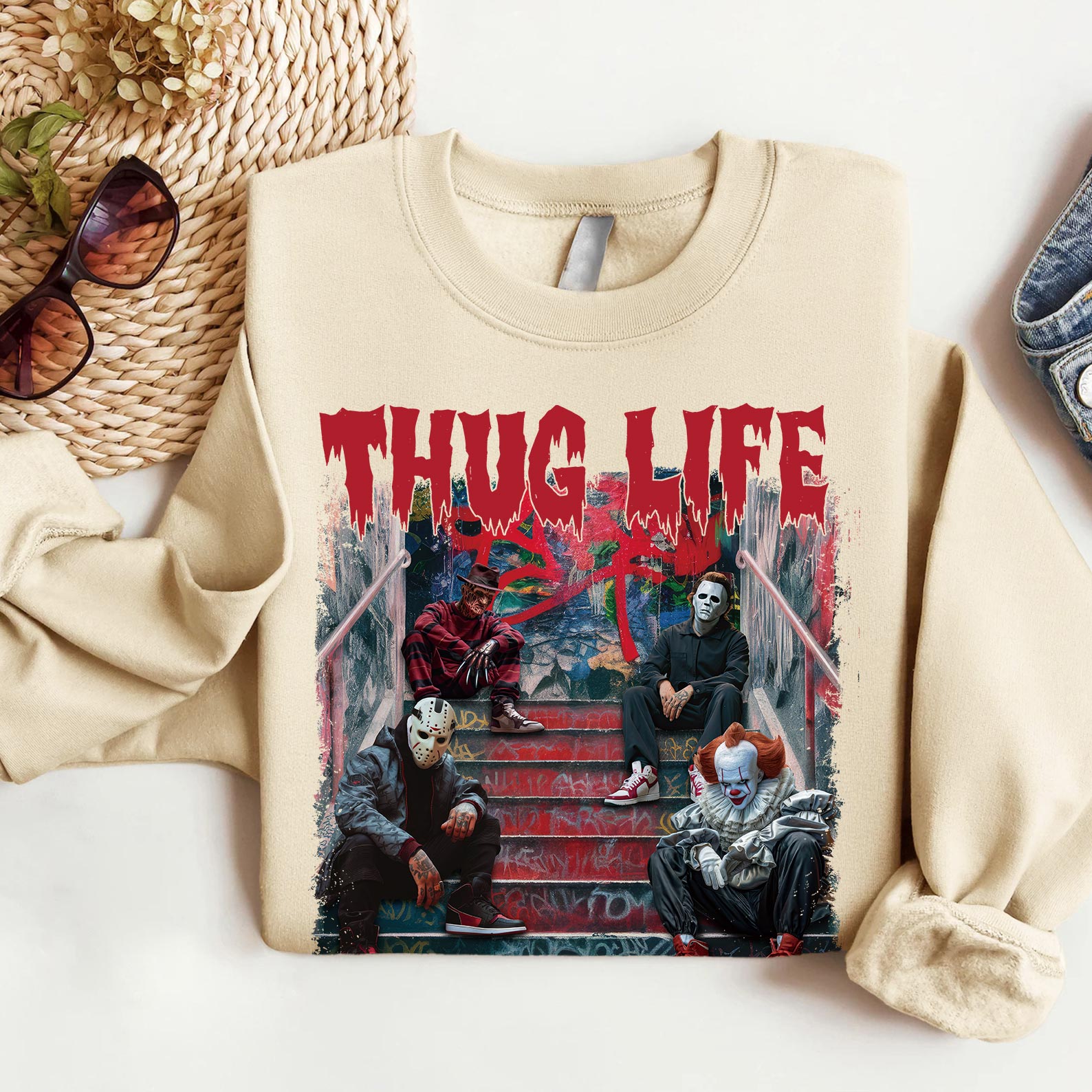 Thug Life Horror Movie Shirt
