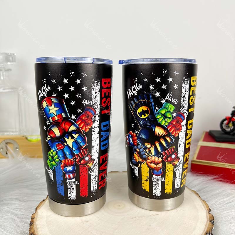 BEST DADMAN EVER Custom Stainless Steel Tumbler