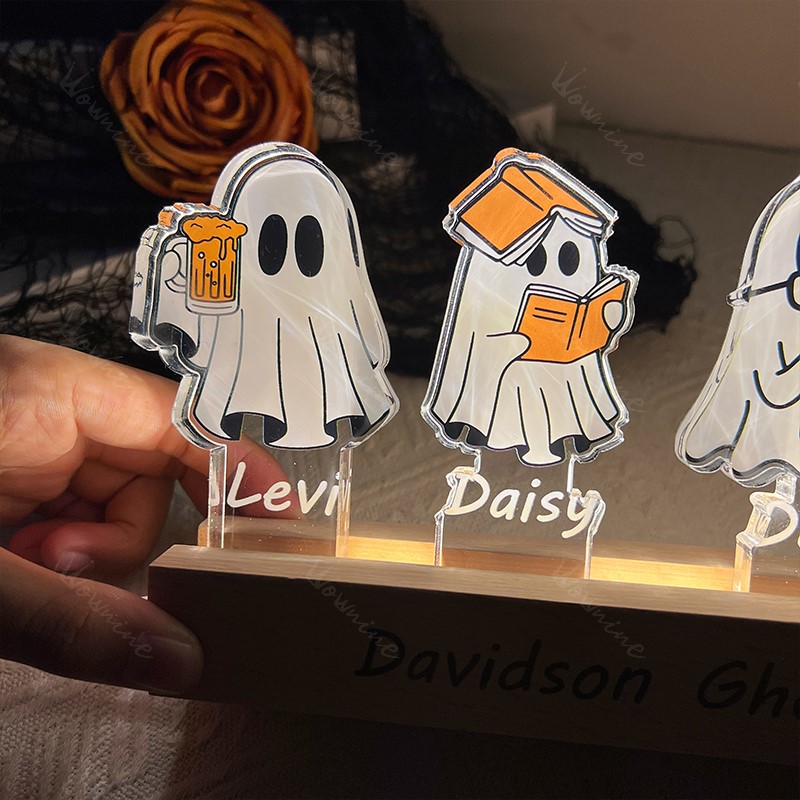 Custom Ghost Family Light Decor