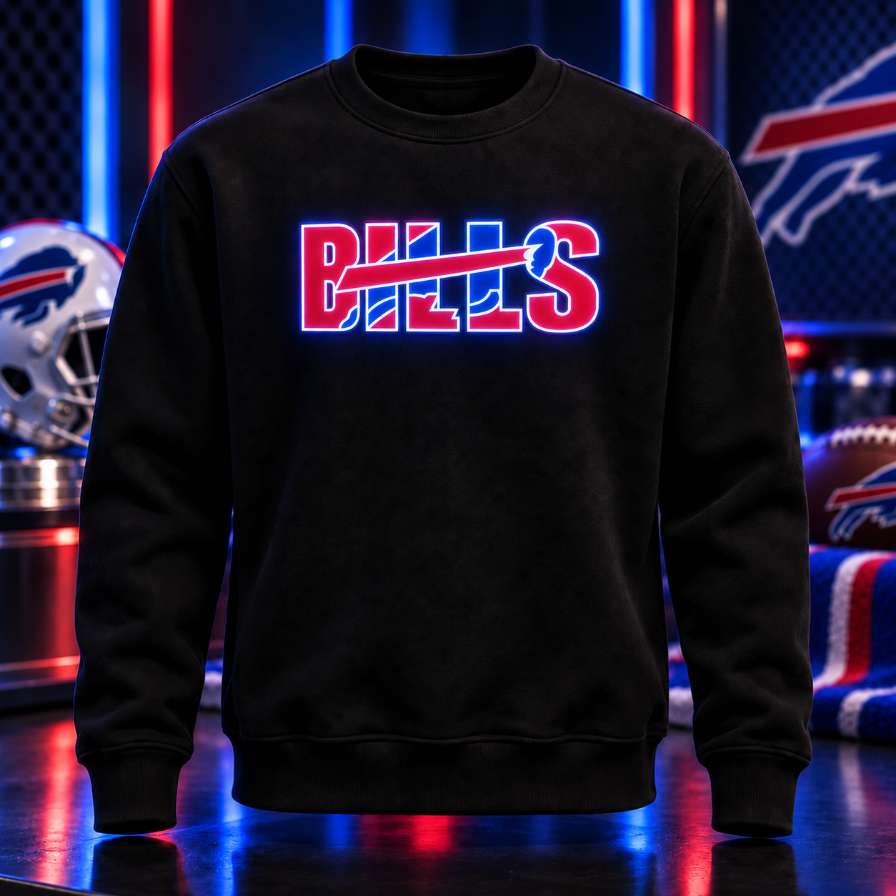 Football Team LED Light-Up Sweatshirt
