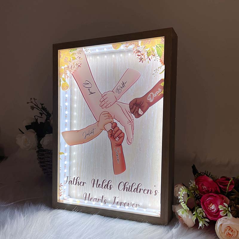 DAD Everything We Are Is Because Of You -  Personalized frame lightbox