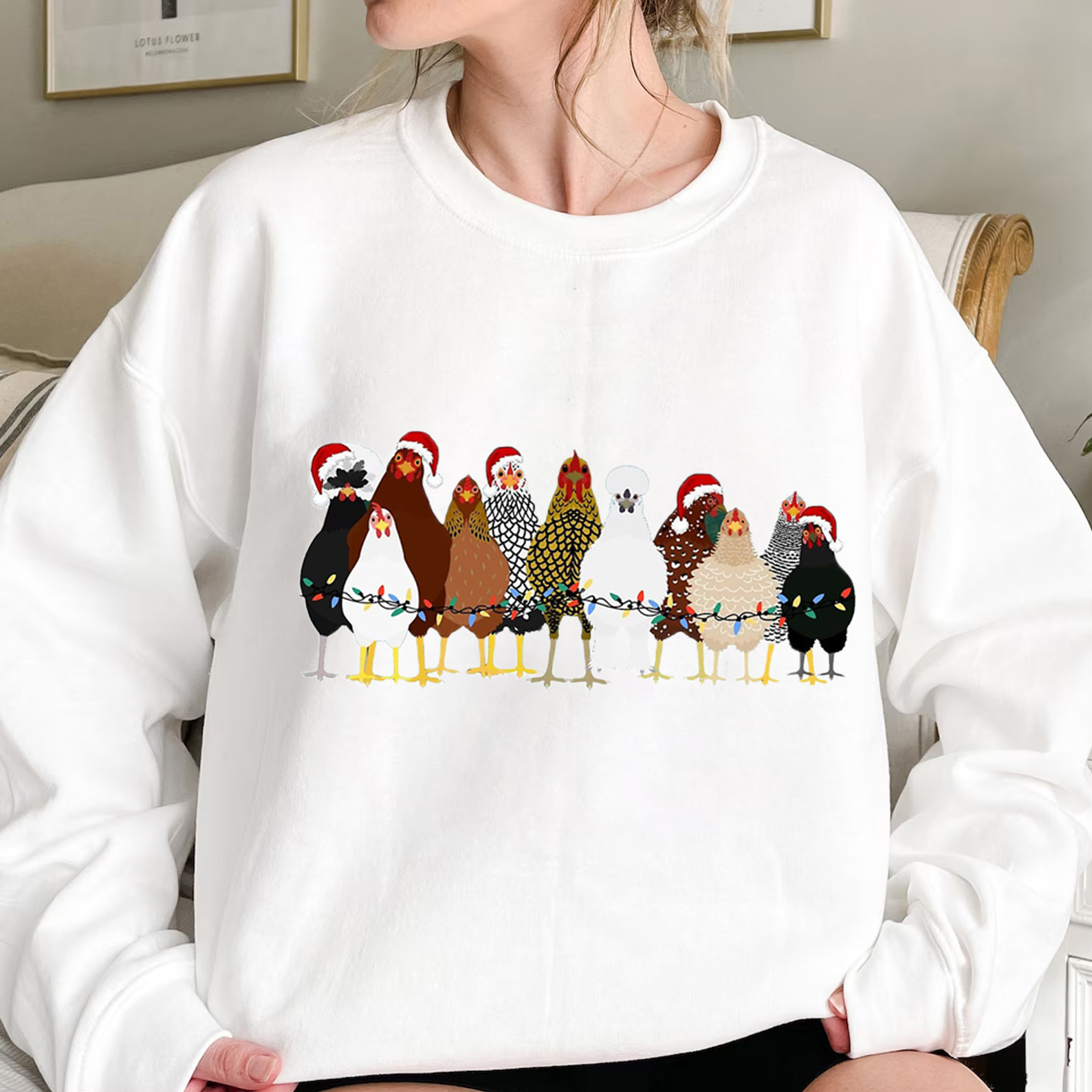 Christmas Chicken Sweatshirt