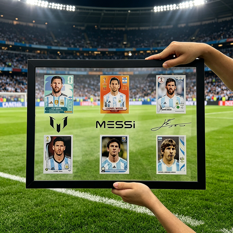 Acrylic Soccer Career Timeline Display Frame for Football Fan Gifts