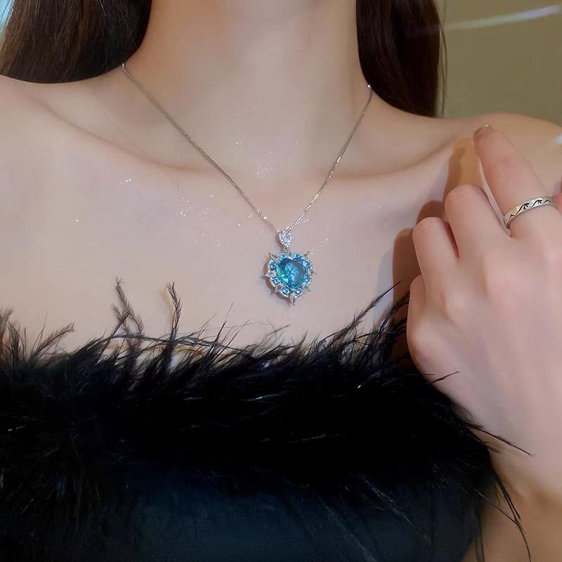 Aquamarine Heart Set - Eternal Love