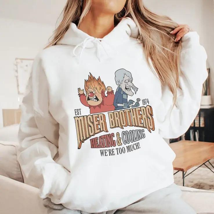 1974 Miser Brothers Christmas Graphic Hoodie, Crewneck & T-Shirt (The Year Without a Santa Claus)