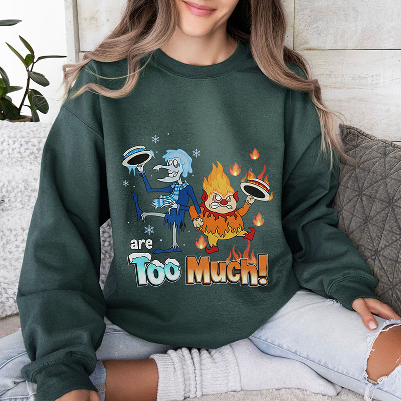 Miser Brothers Are TOO MUCH Christmas Graphic Sweatshirt