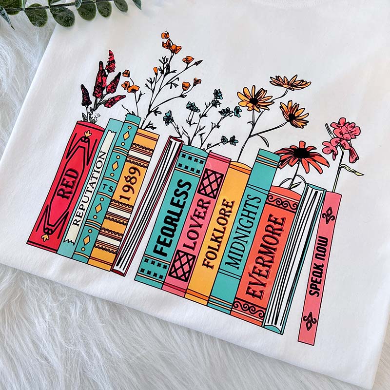 Albums As Books Sweatshirt | Trendy Aesthetic For Book Lovers Crewneck