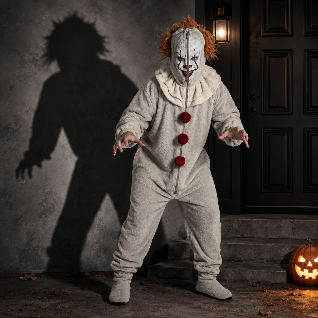 Scream Inside - Ghostface Halloween Hooded Jumpsuit