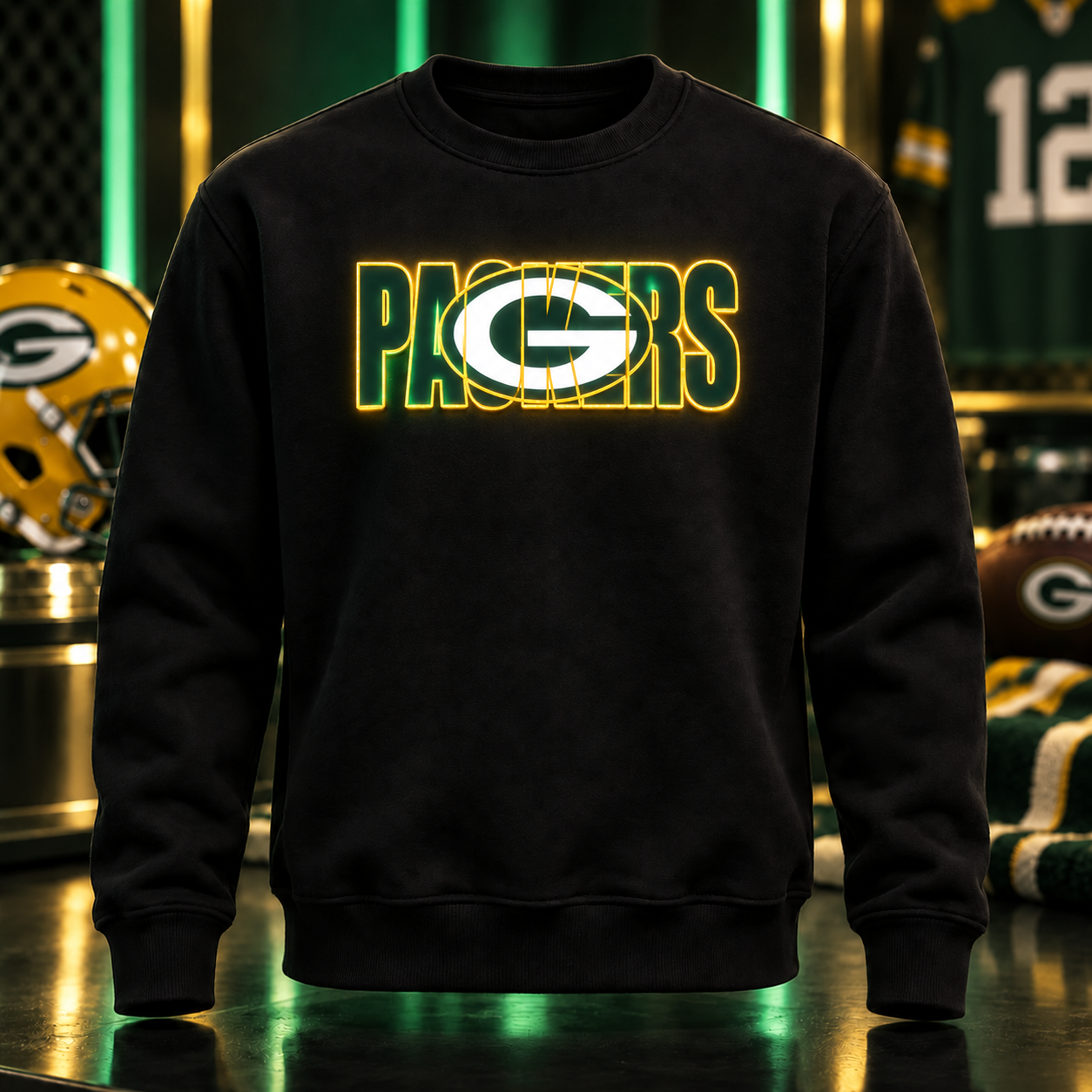Football Team LED Light-Up Sweatshirt