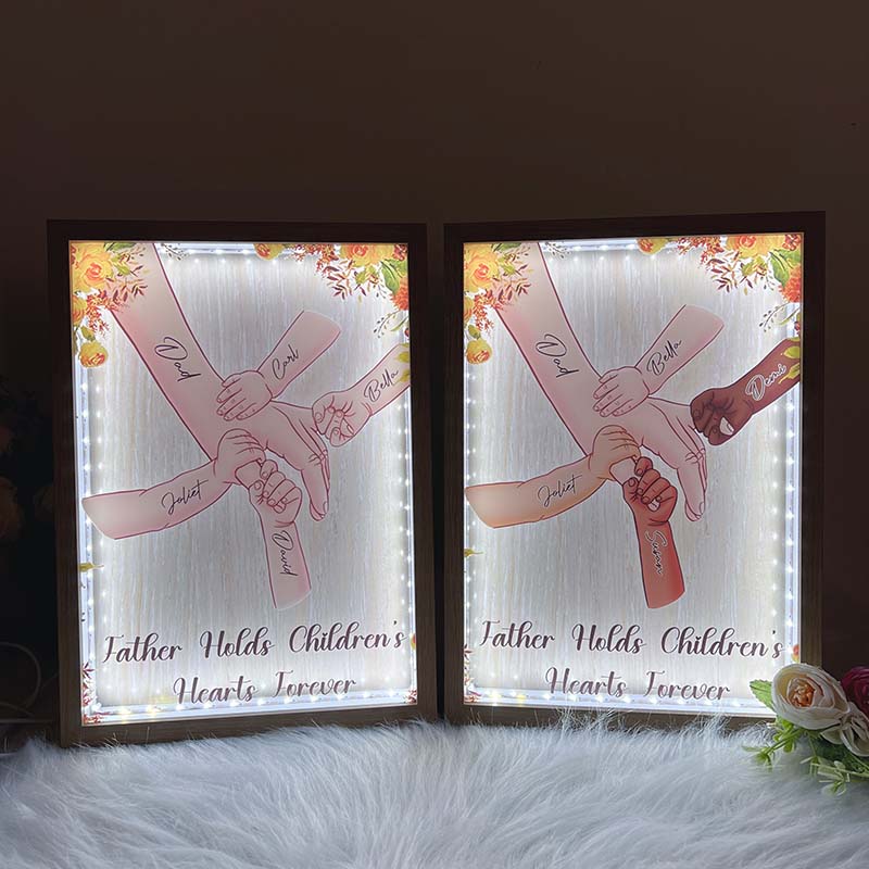 DAD Everything We Are Is Because Of You -  Personalized frame lightbox