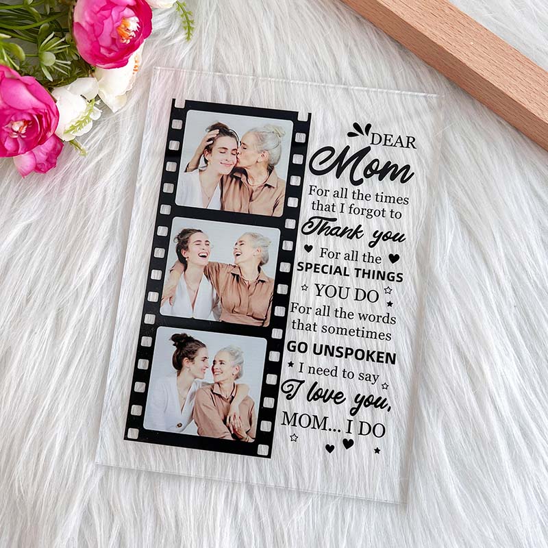 I Promise To Love You For The Rest Of Mine - Personalized Acrylic Photo Plaque