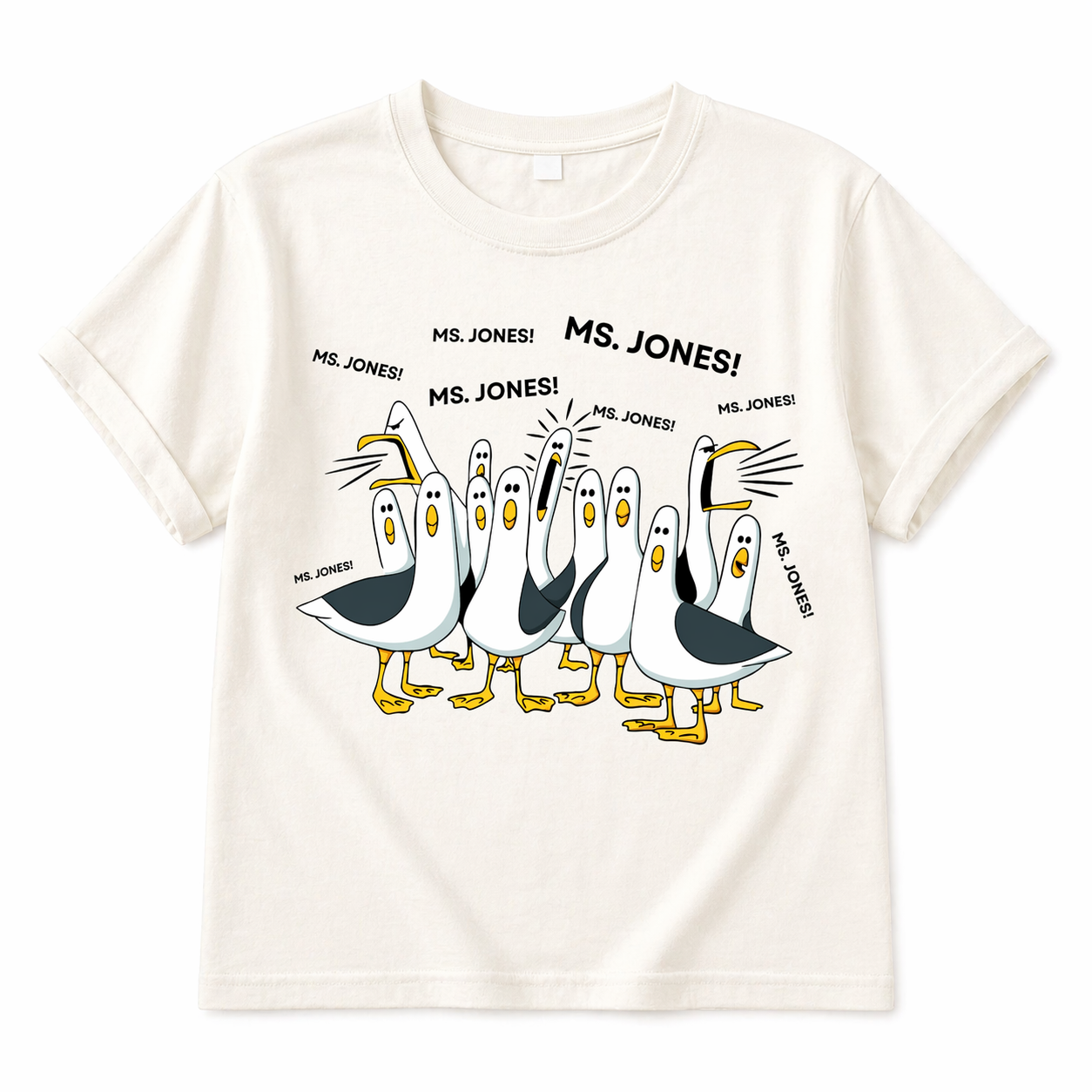 Custom Seagull Teacher Shirt – Personalized Funny Teacher Appreciation Tee