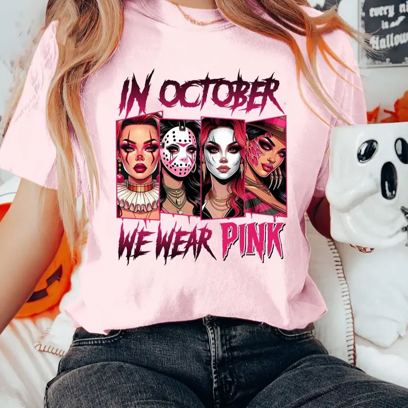 In October We Wear Pink Shirt