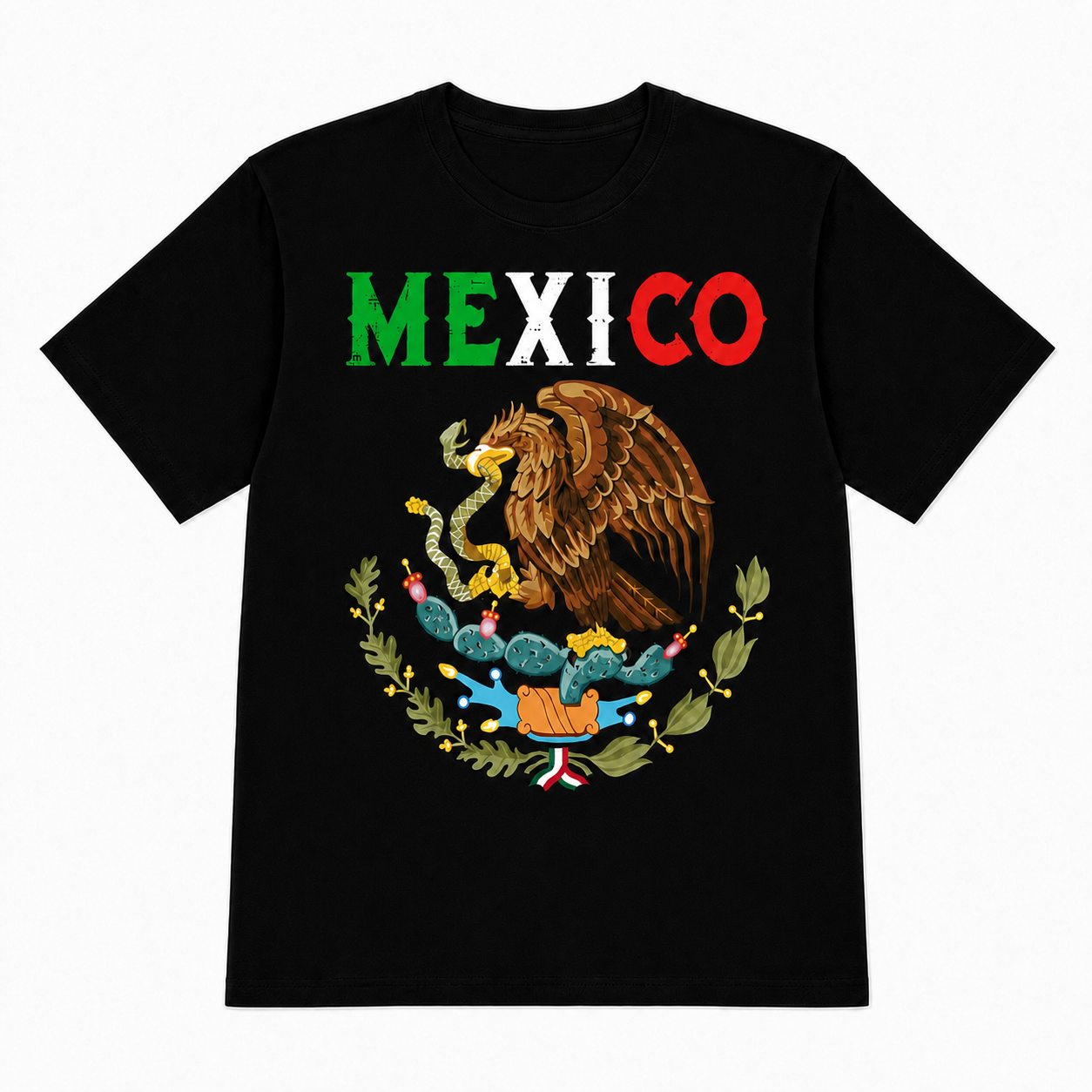 Mexico Eagle Emblem National Pride Graphic Tee