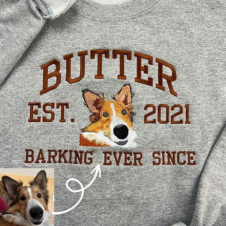 Personalized Embroidered Sweatshirt with Pets