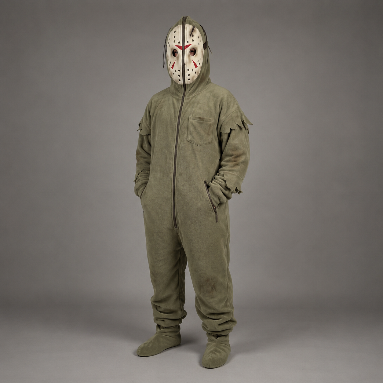 Scream Inside - Ghostface Halloween Hooded Jumpsuit