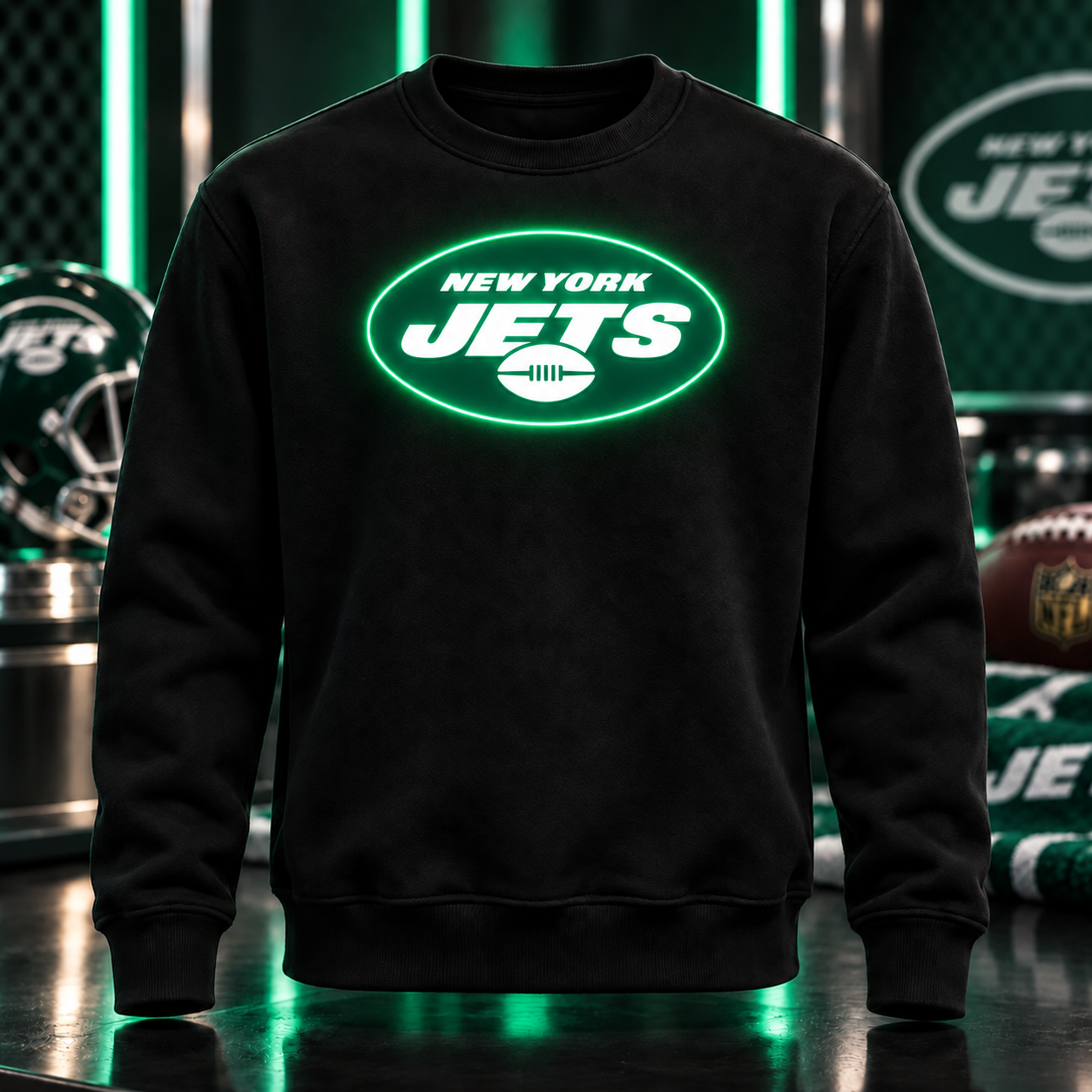 Football Team LED Light-Up Sweatshirt