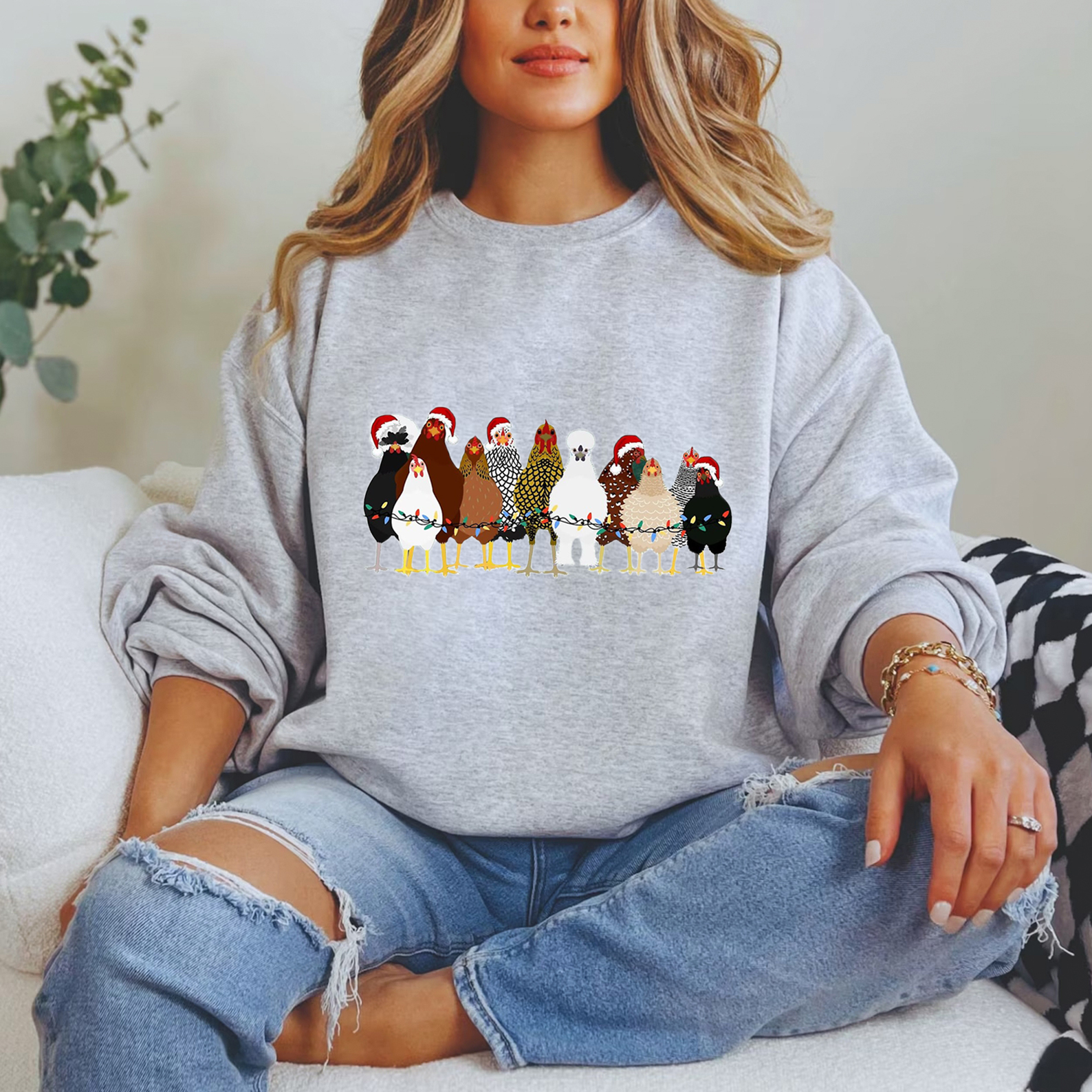 Christmas Chicken Sweatshirt