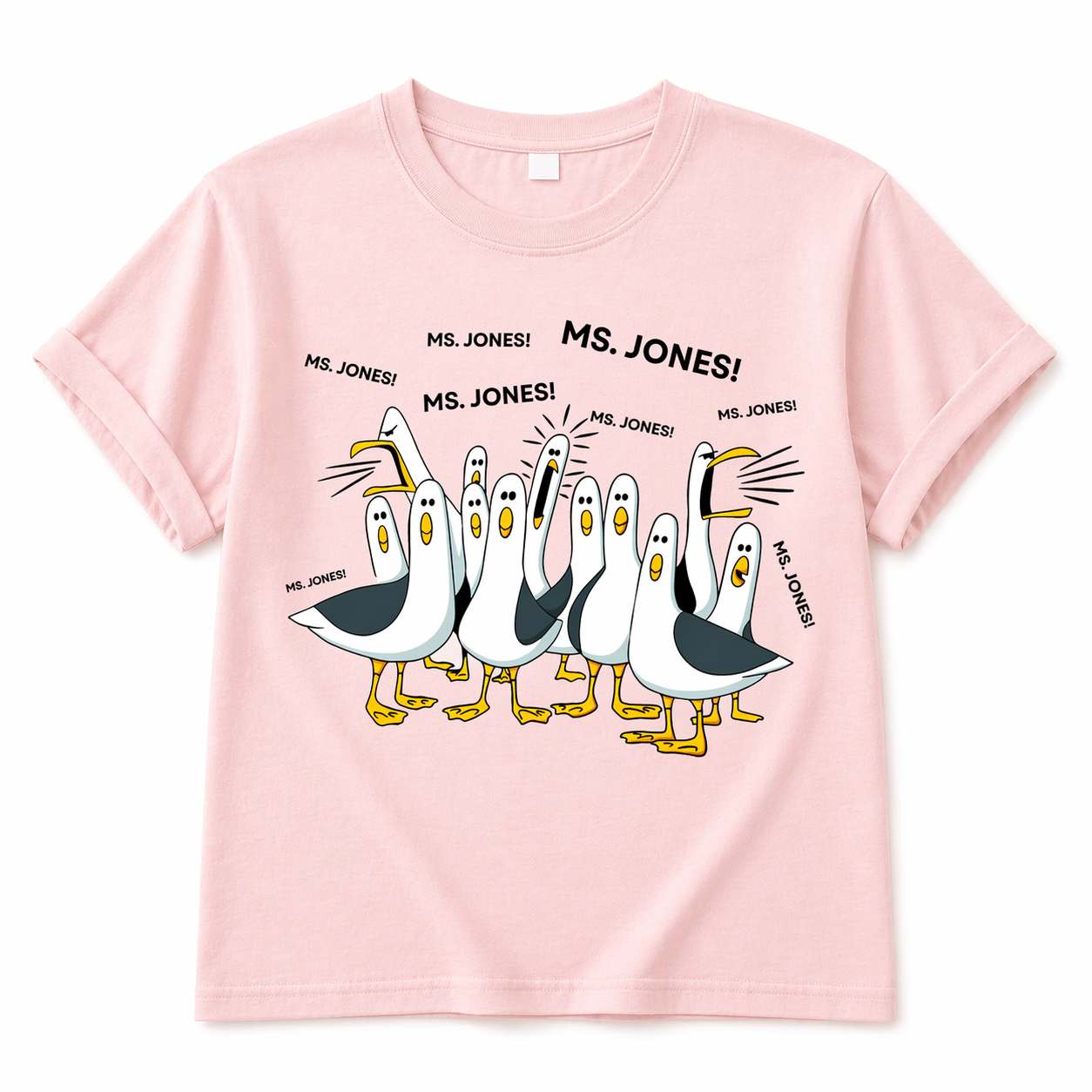 Custom Seagull Teacher Shirt – Personalized Funny Teacher Appreciation Tee
