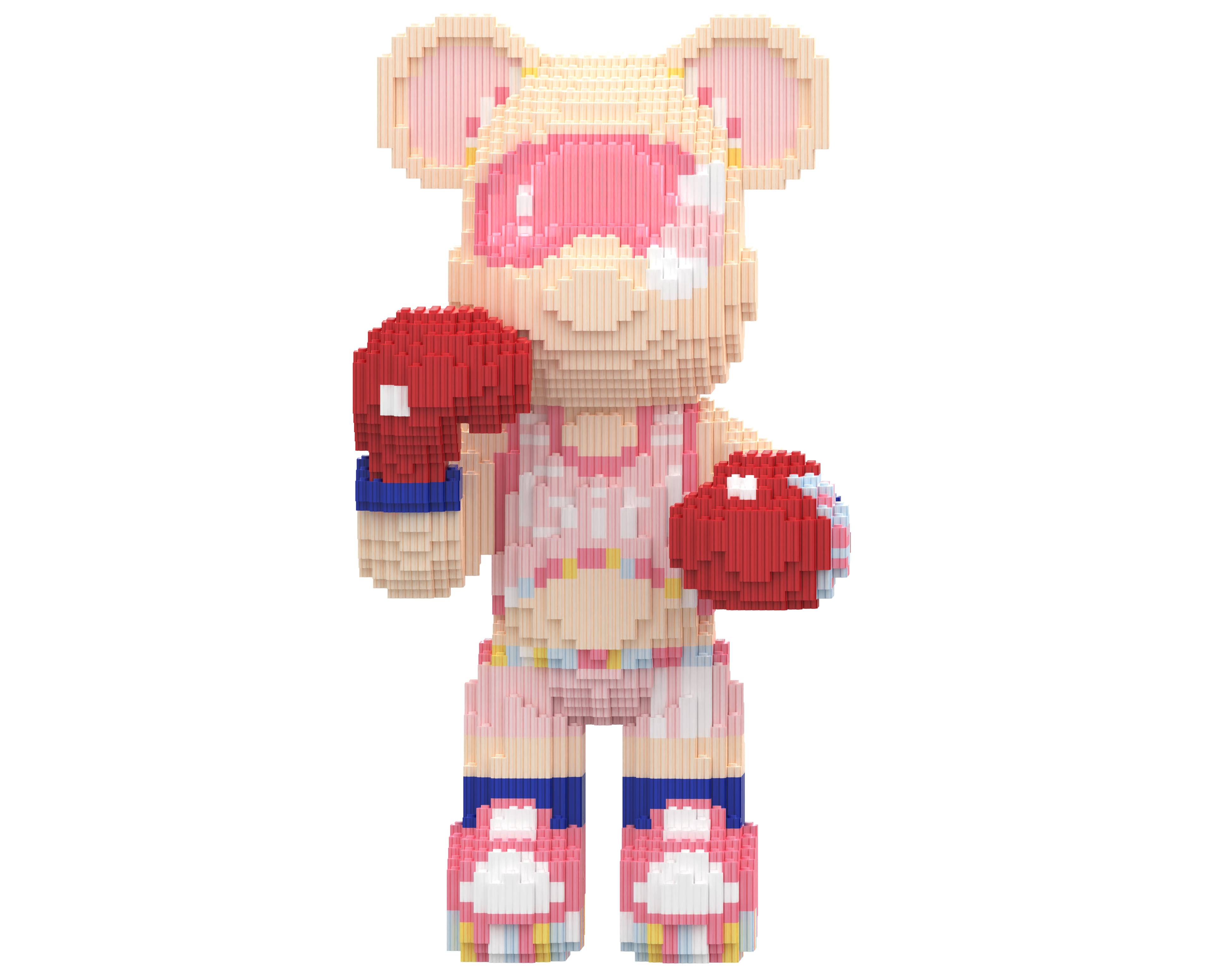 The Boxer Toy Bear Building Blocks Kit