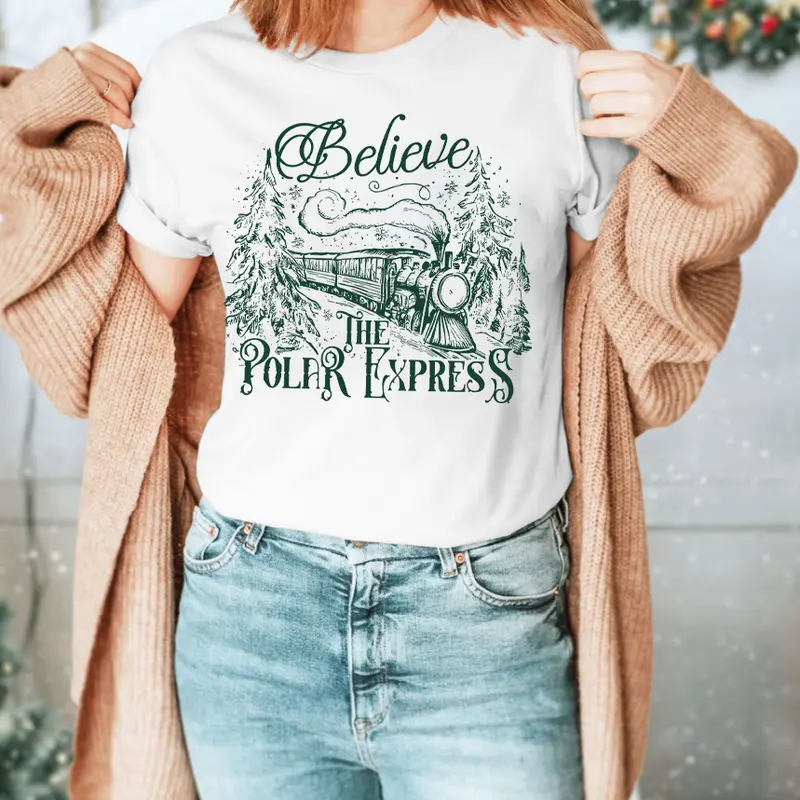 Snow Train Christmas Sweatshirt 