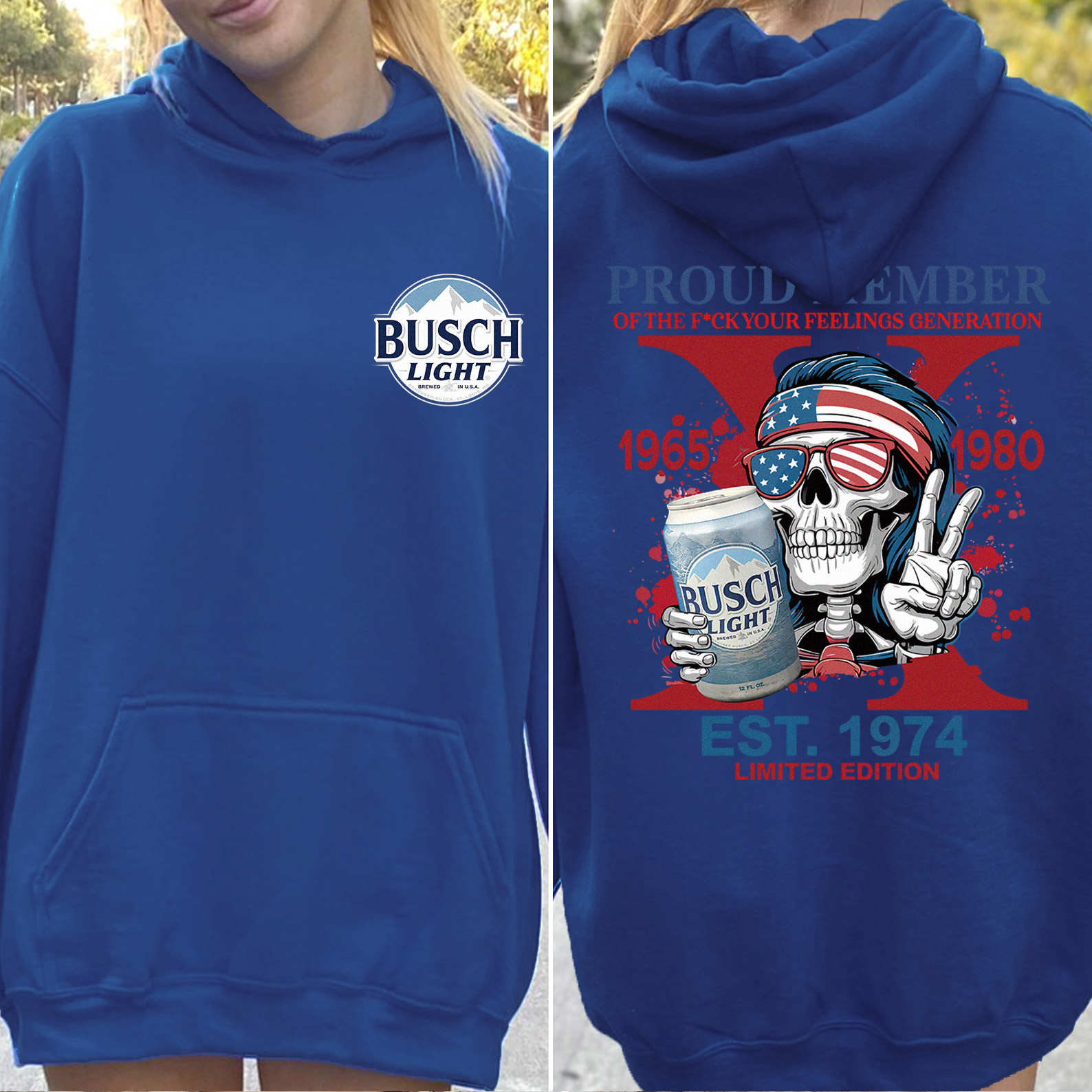 Customized Skeleton Drink Lover Hoodie