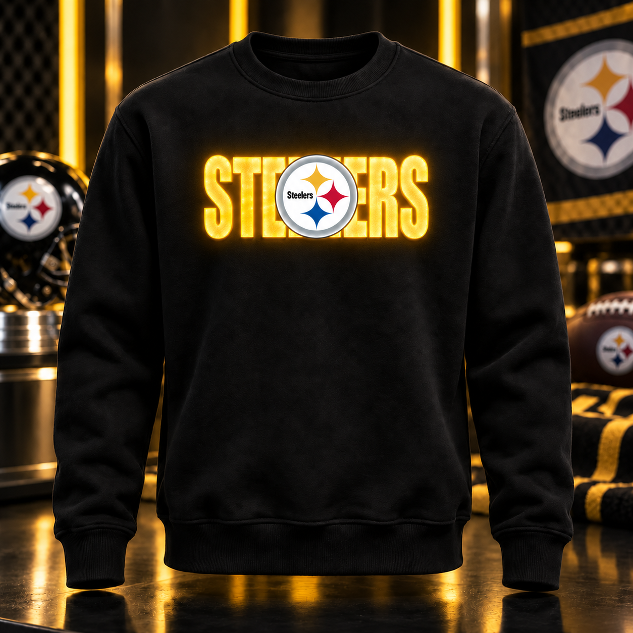 Football Team LED Light-Up Sweatshirt