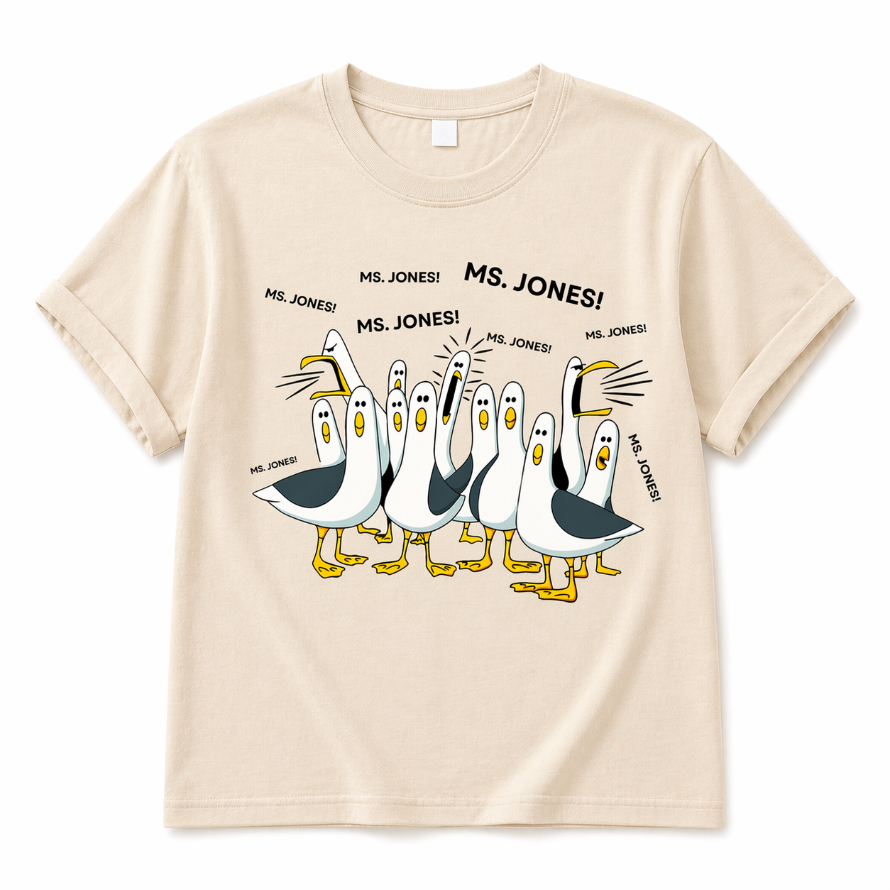Custom Seagull Teacher Shirt – Personalized Funny Teacher Appreciation Tee