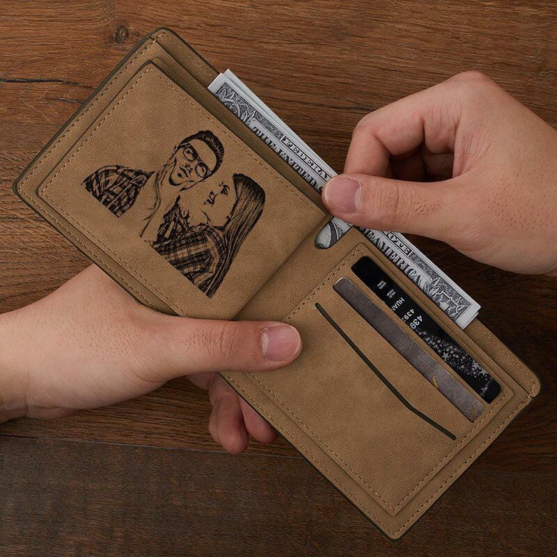 Personalized Double-Sided Photo Wallet-Gift For Him