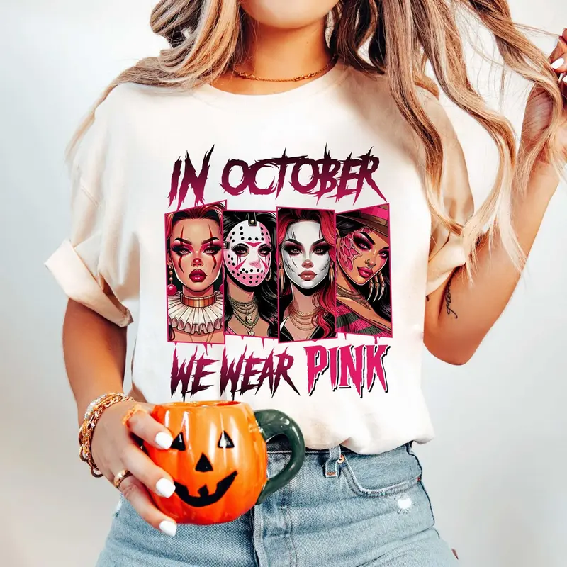 In October We Wear Pink Shirt