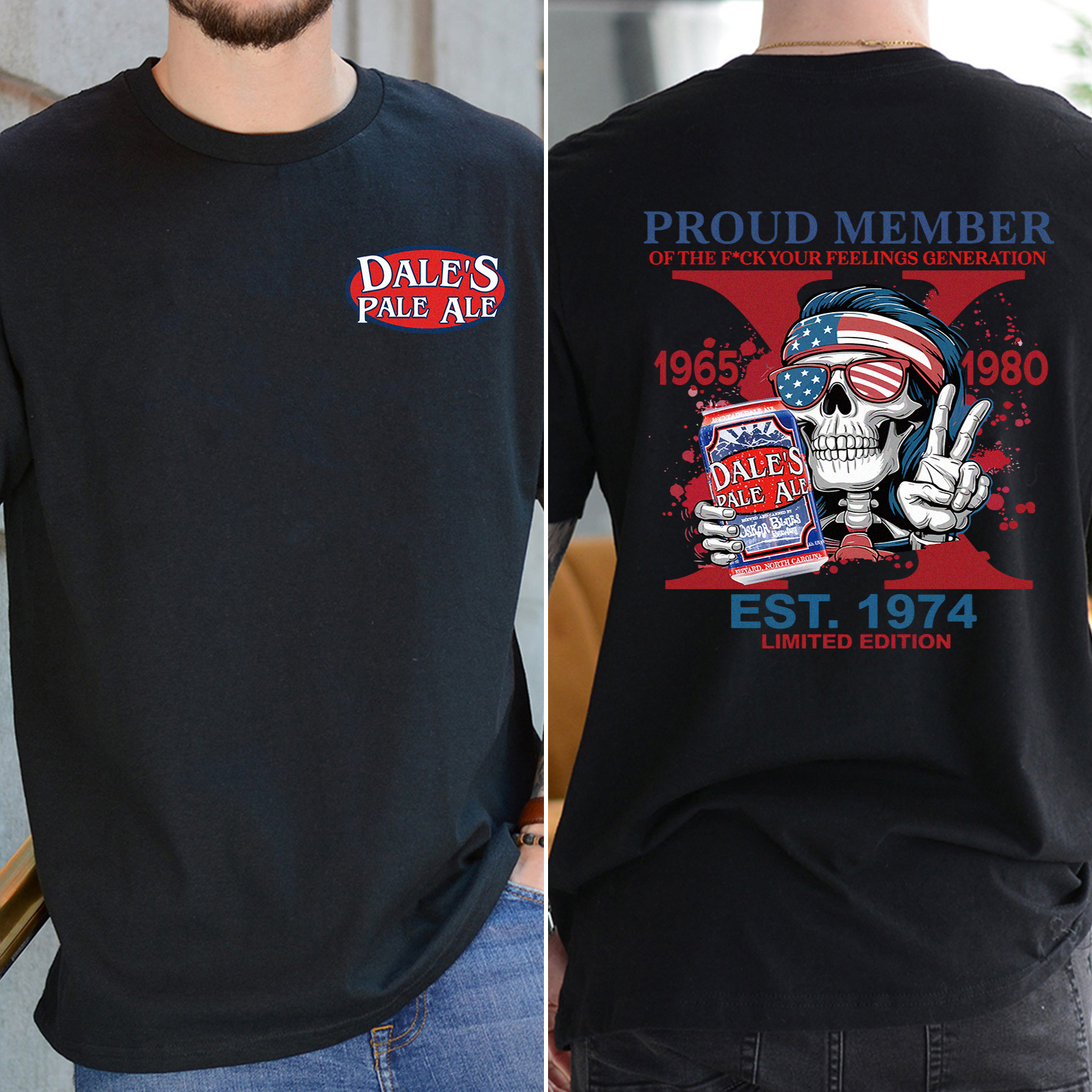 Customized Skeleton Drink Lover T-shirt