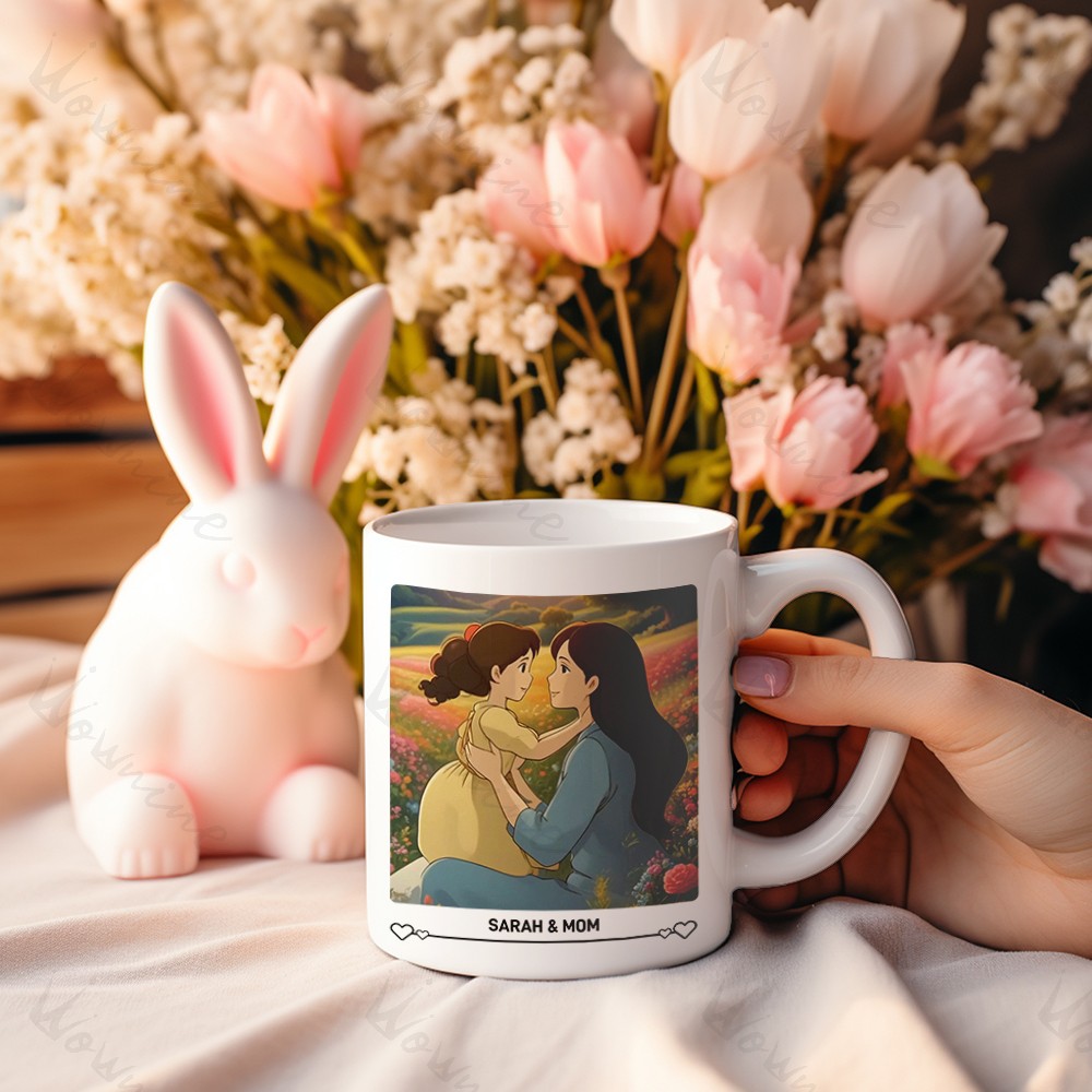Custom Photo Ghibli Style Mug