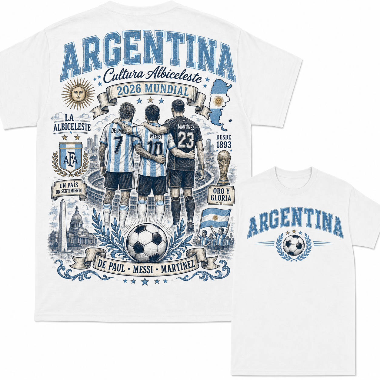 National Soccer Heritage Graphic T-Shirt 100% Cotton