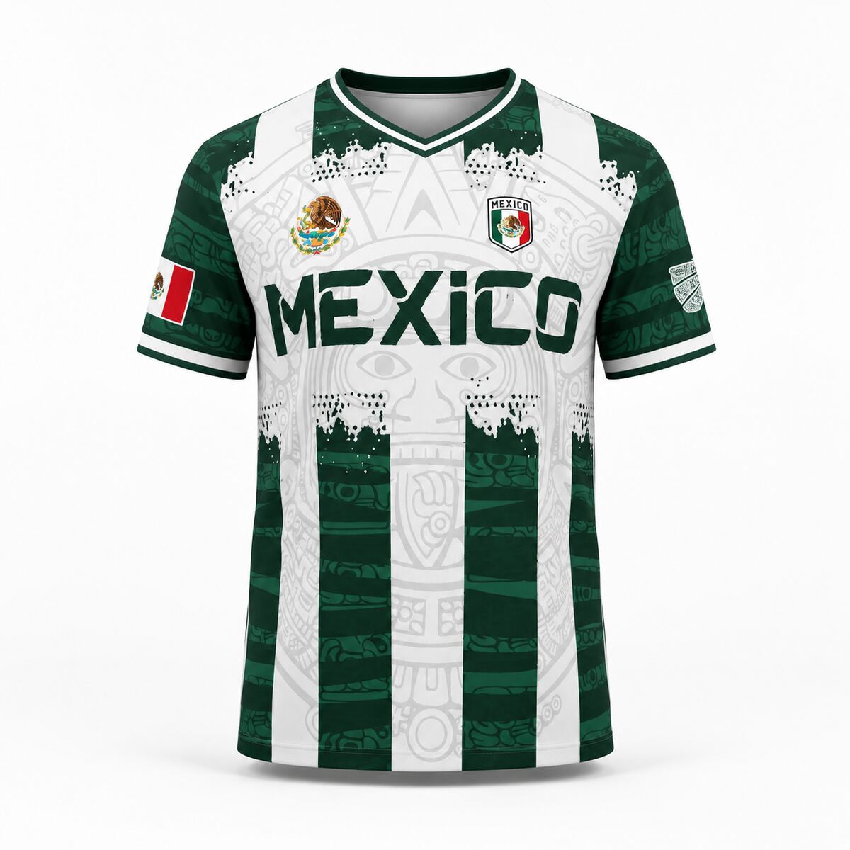 2026 Mexico Aztec Calendar Soccer Jersey | Piedra del Sol World Cup Fan Football Shirt