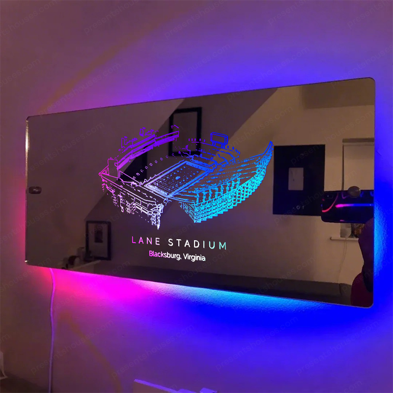 Lane Stadium Mirror Light-Gifts For Sports Lovers、Virginia Tech Hokies、NCAA