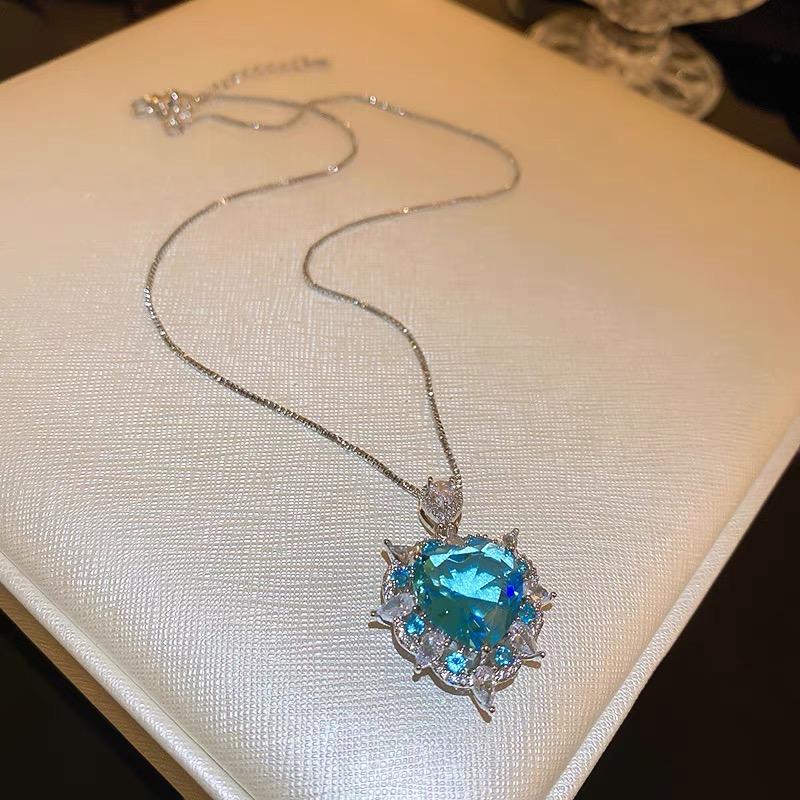 Aquamarine Heart Set - Eternal Love