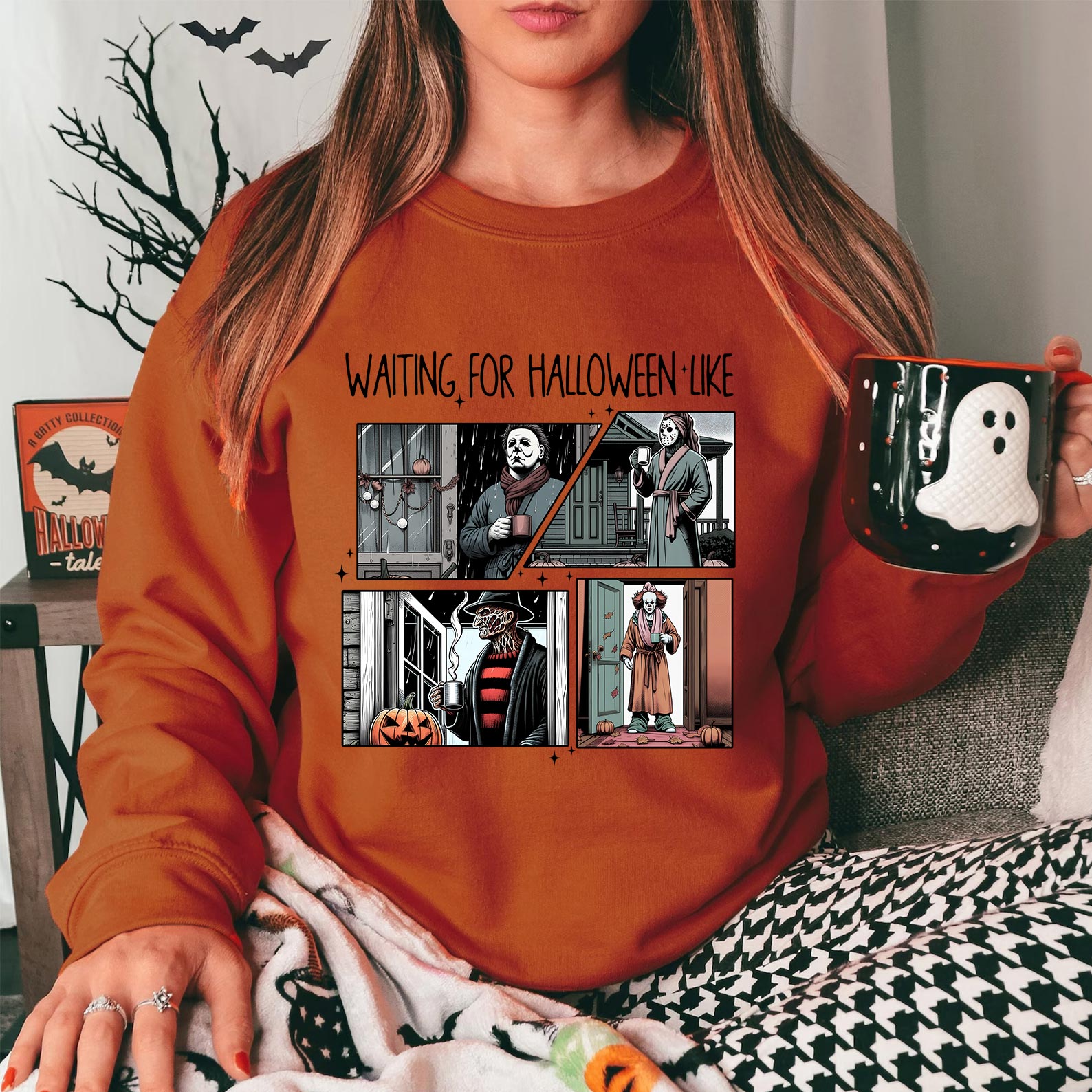 Waiting For Halloween Like Horror Movie Characters Shirt