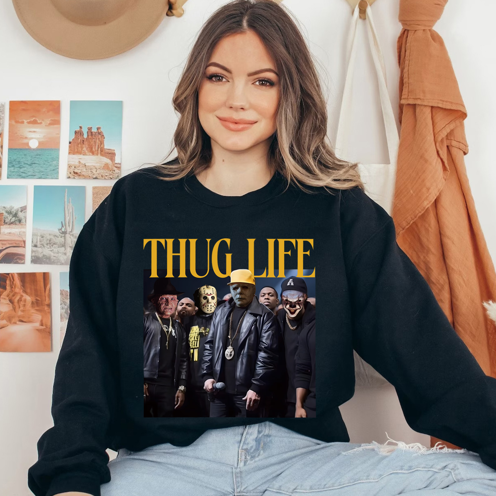 Horror Movie Thug Life Shirt