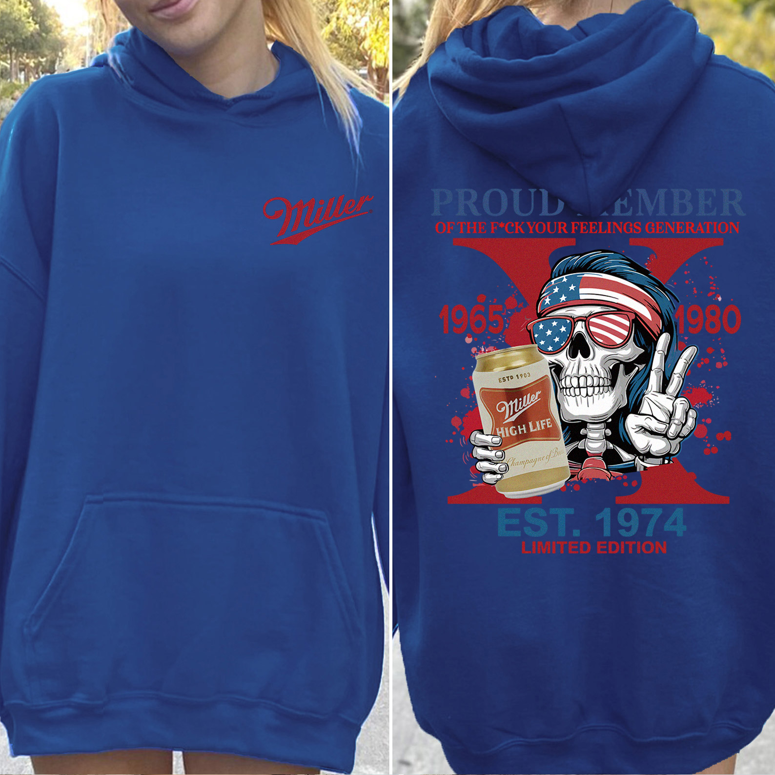 Customized Skeleton Drink Lover Hoodie