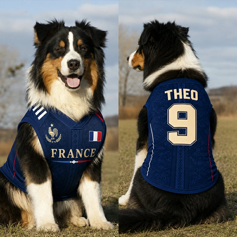 Custom World Cup Football Pet Jersey Collection