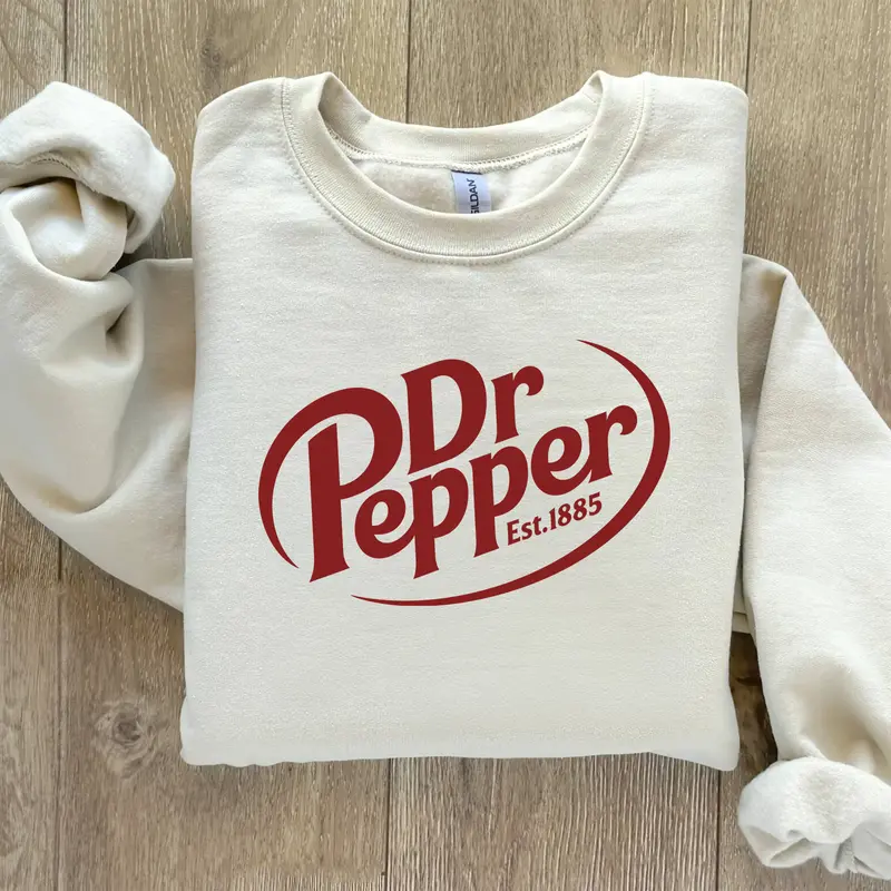 Dr. Pepper Sweatshirt, Dr Pepper Lover, Dr Pepper Gift, Gift for Girlfriend
