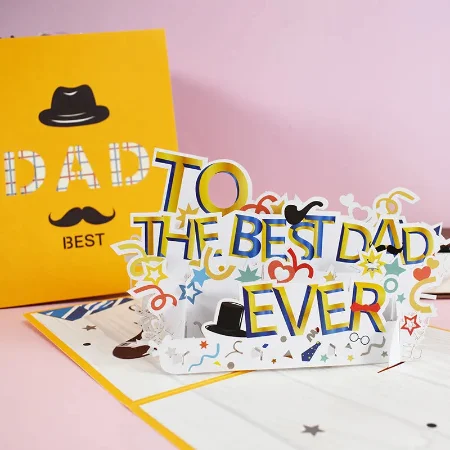 Best Dad Alphabet Greeting Cards