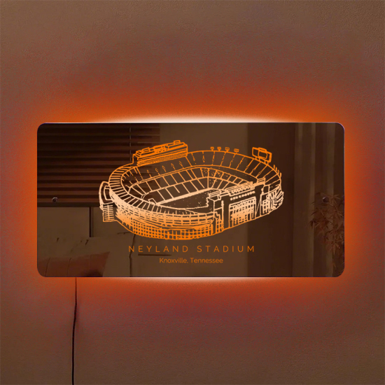 Neyland Stadium Mirror Light – Gifts for Sports Lovers、Tennessee Volunteers、Vols、NCAA