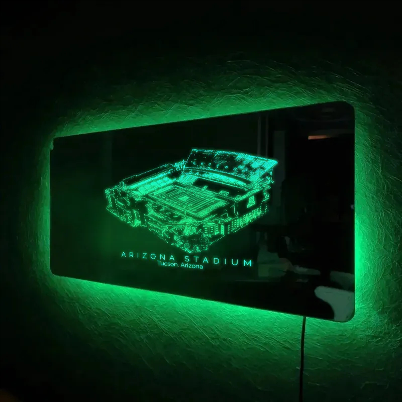 Arizona Stadium Mirror Light-Gifts For Sports Lovers、Arizona Wildcats、NCAA
