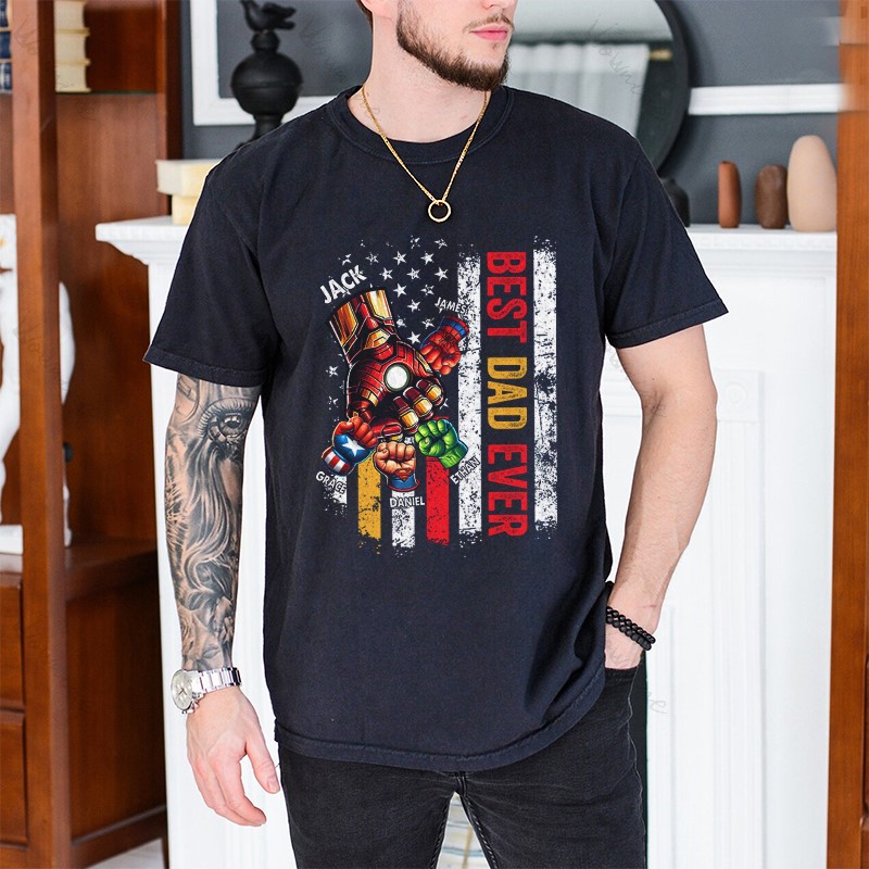 Custom The Best Dads Ever Patterns T-Shirt/Crewneck/Hoodie