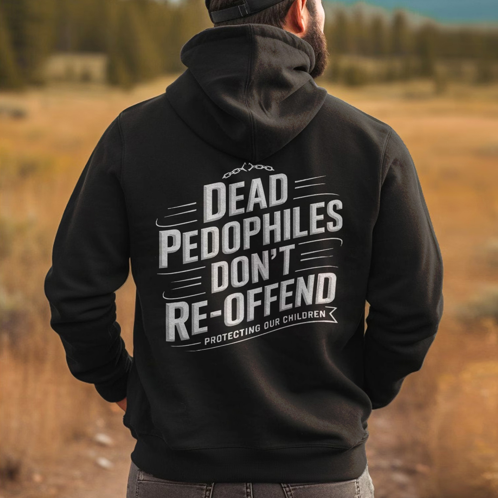 Justice Prevails: No Place for Predators Hoodie