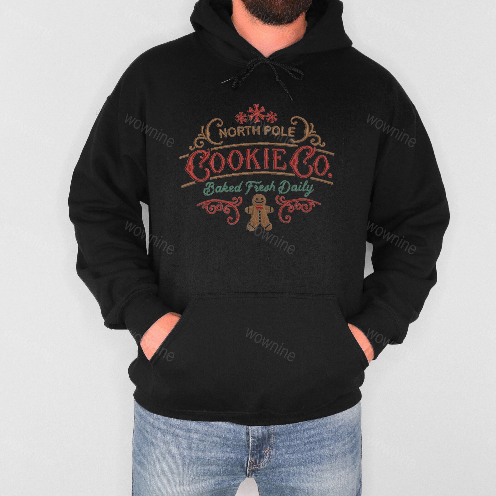 North Pole Cookie Co Embroidered Sweatshirt Embroidered Crewneck unisex Sweatshirt