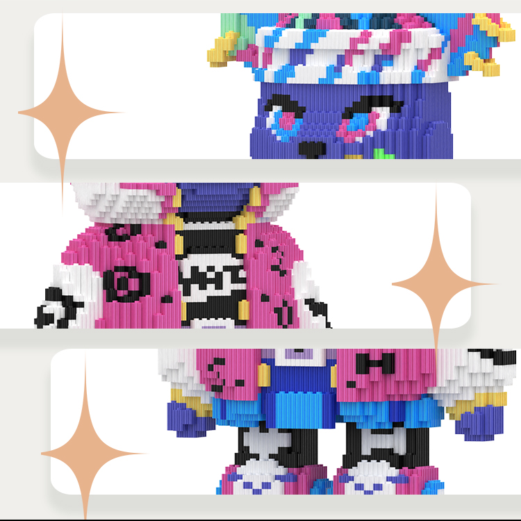 Chloe Moretz Toy Bear Building Blocks Kit