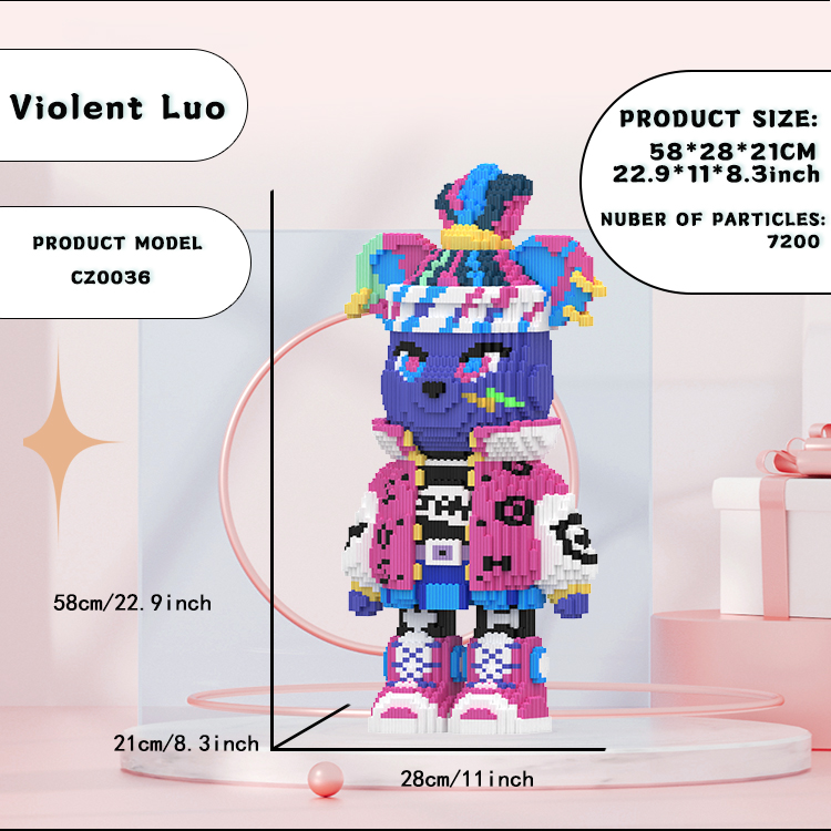 Chloe Moretz Toy Bear Building Blocks Kit