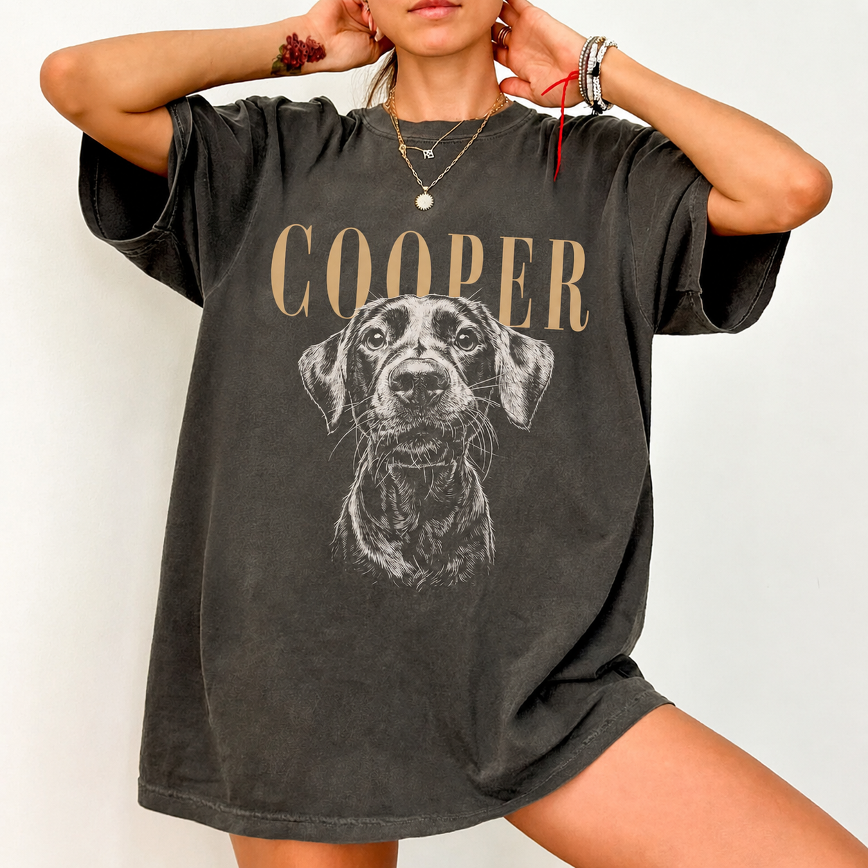 Vintage Custom Pet Photo and Name Shirt